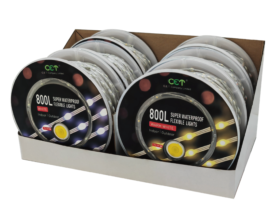 800L waterproof flexible lights spool tray display 带 Try-Me 演示 button